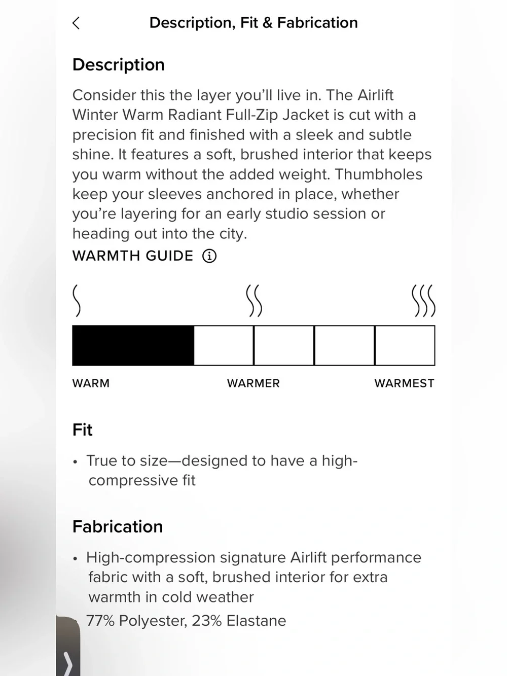 ALO Yoga Airlift Winter Warm Radiant Full-Zip Jacket Winter Frost XS NWT!!